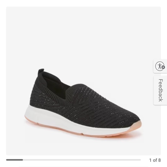 Kelly & Katie Shoes - Kelly & Katie Black and White Slip-On Sneakers